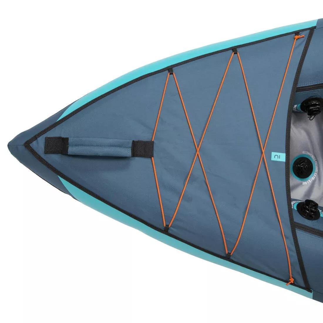 Inflatable Touring Kayak 2-3-Person, Blue, No Color, large image number 3