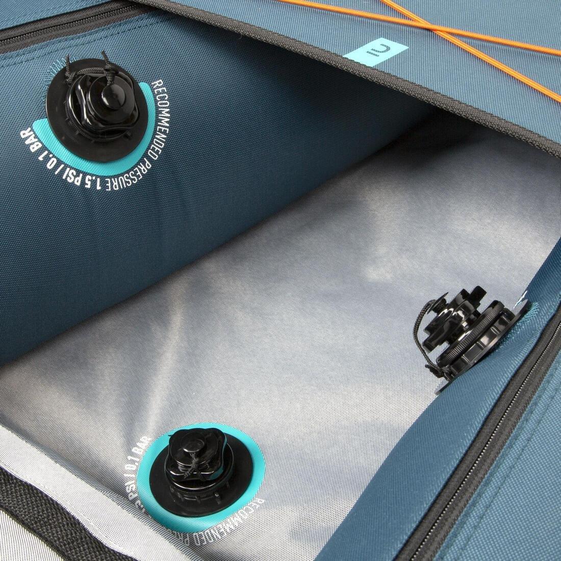 Inflatable Touring Kayak 2-3-Person, Blue, No Color, large image number 11