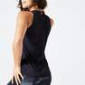DOMYOS - Women Straight Cut Cardio Fitness Tank Top, Black