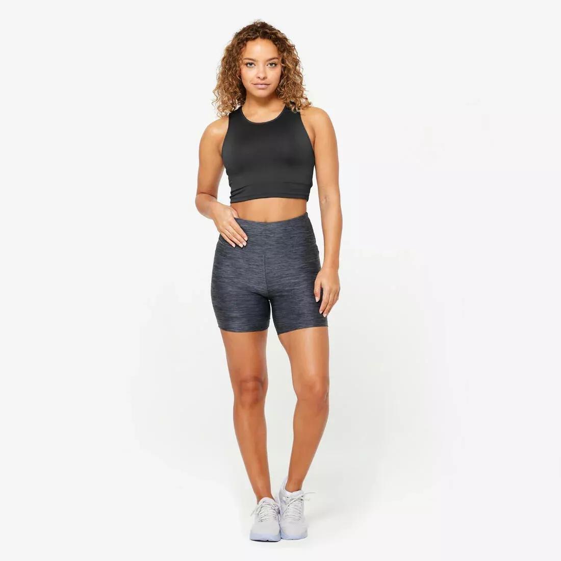 Women Cardio Fitness Cropped Tank Top, Black, , large image number 9