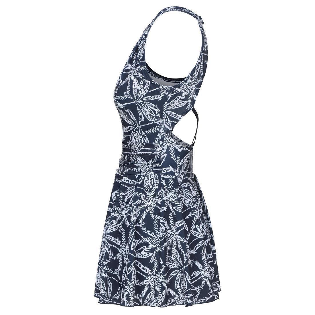 Women 1-Piece Skirt Swimsuit - CN Amber, White, No Color, large image number 2