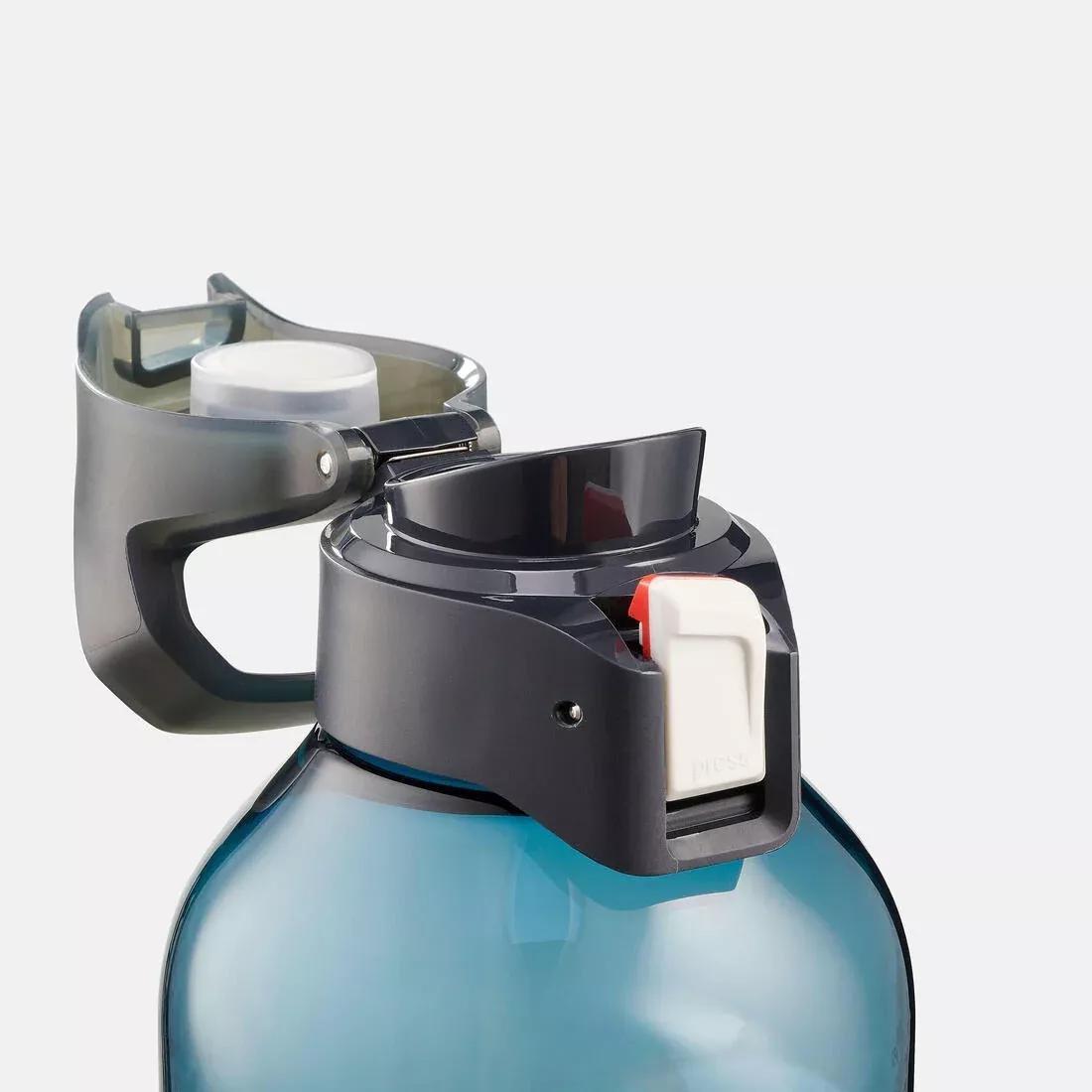Plastic Hiking Flask With Quick Opening Cap - Mh500 0.8L, Blue, No Color, large image number 7