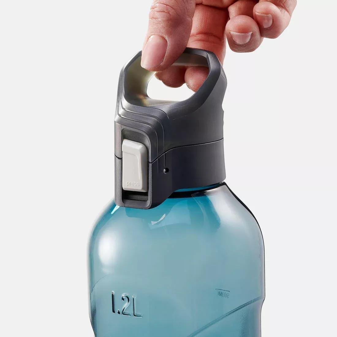 Mountain Hiking 1.2L Quick Opening Cap Water Bottle - MH500 Tritan, BLUE, No Color, large image number 12