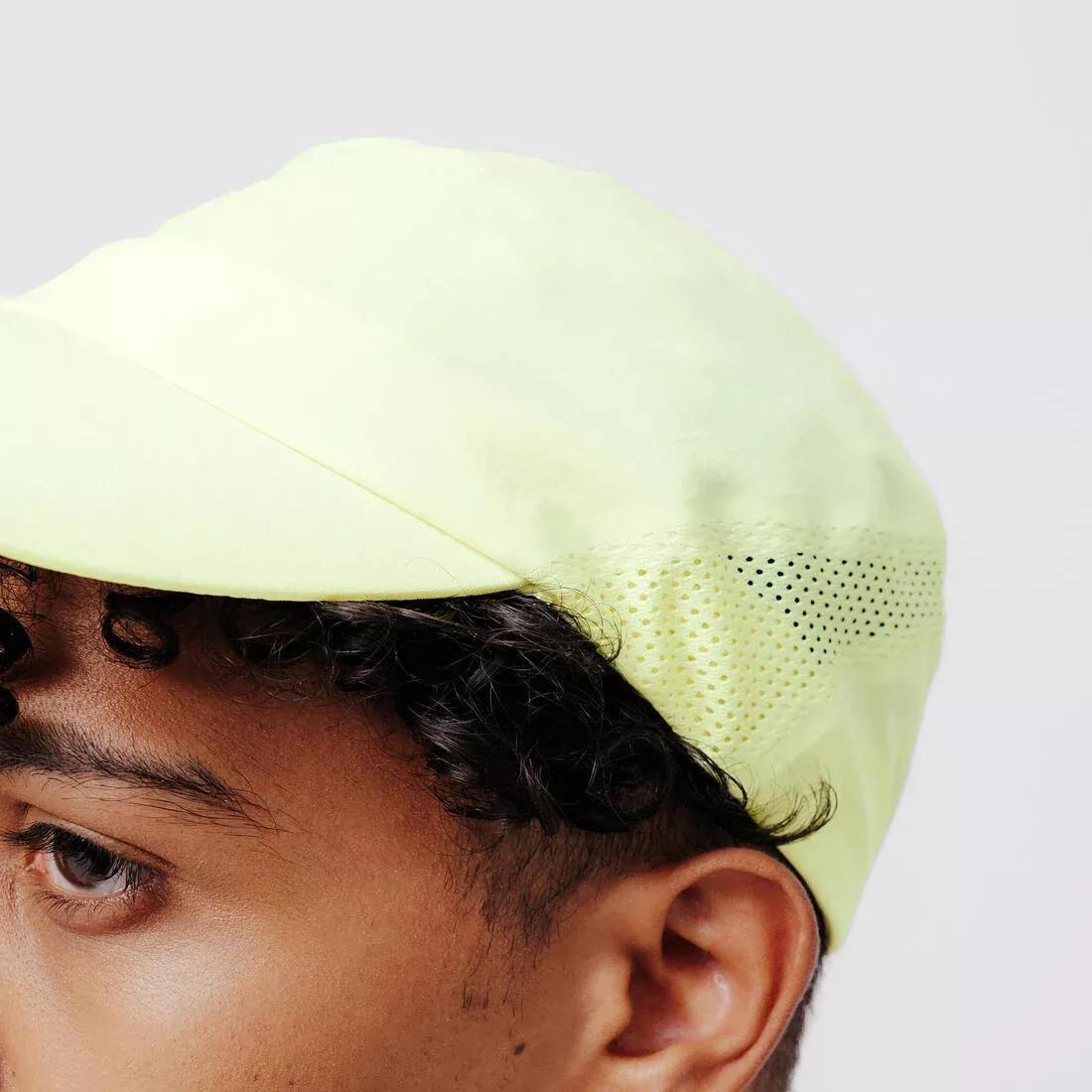 PALE YELLOW Men's Women's KIPRUN Adjustable Running Cap, No Color, large image number 8