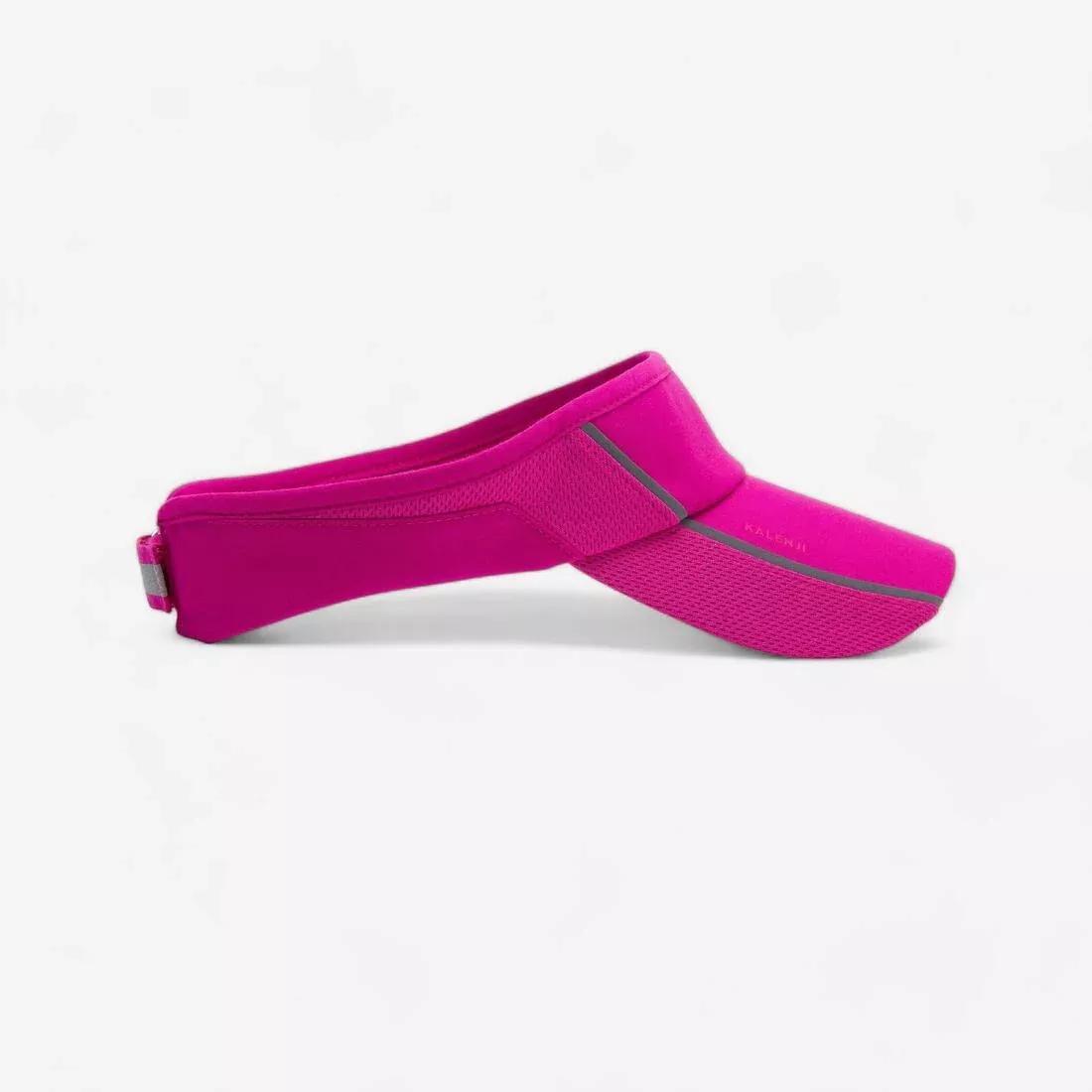 Unisex Adjustable Running Visor, Pink, No Color, large image number 0