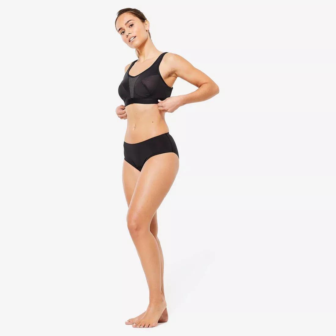 Women High Support Convertible Strap Sports Bra, Black, No Color, large image number 3