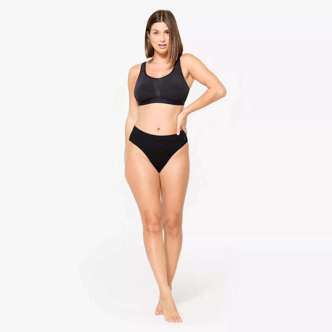 Women High Support Convertible Strap Sports Bra, Black, No Color, large image number 5