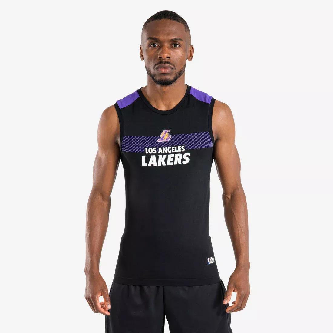 ULTRA WHITE Adult Sleeveless Basketball Base Layer Jersey UT500 NBA Los Angeles Lakers, No Color, medium