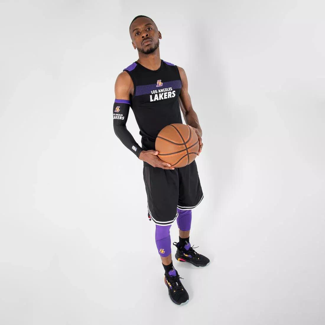 ULTRA WHITE Adult Sleeveless Basketball Base Layer Jersey UT500 NBA Los Angeles Lakers, No Color, large image number 7