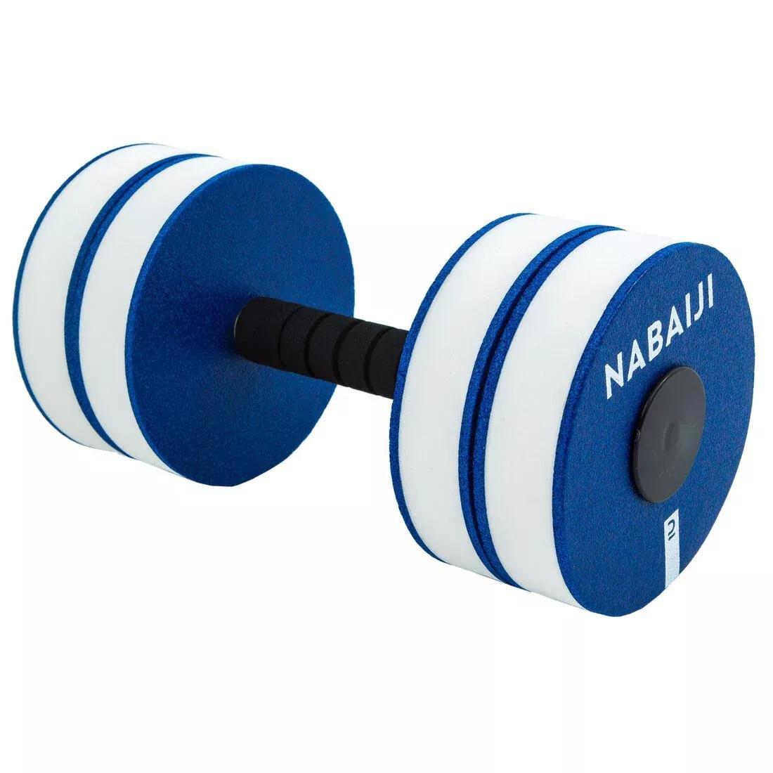 NABAIJI - Pair Of Foam Aquafit Dumbbells Aquagym, Blue