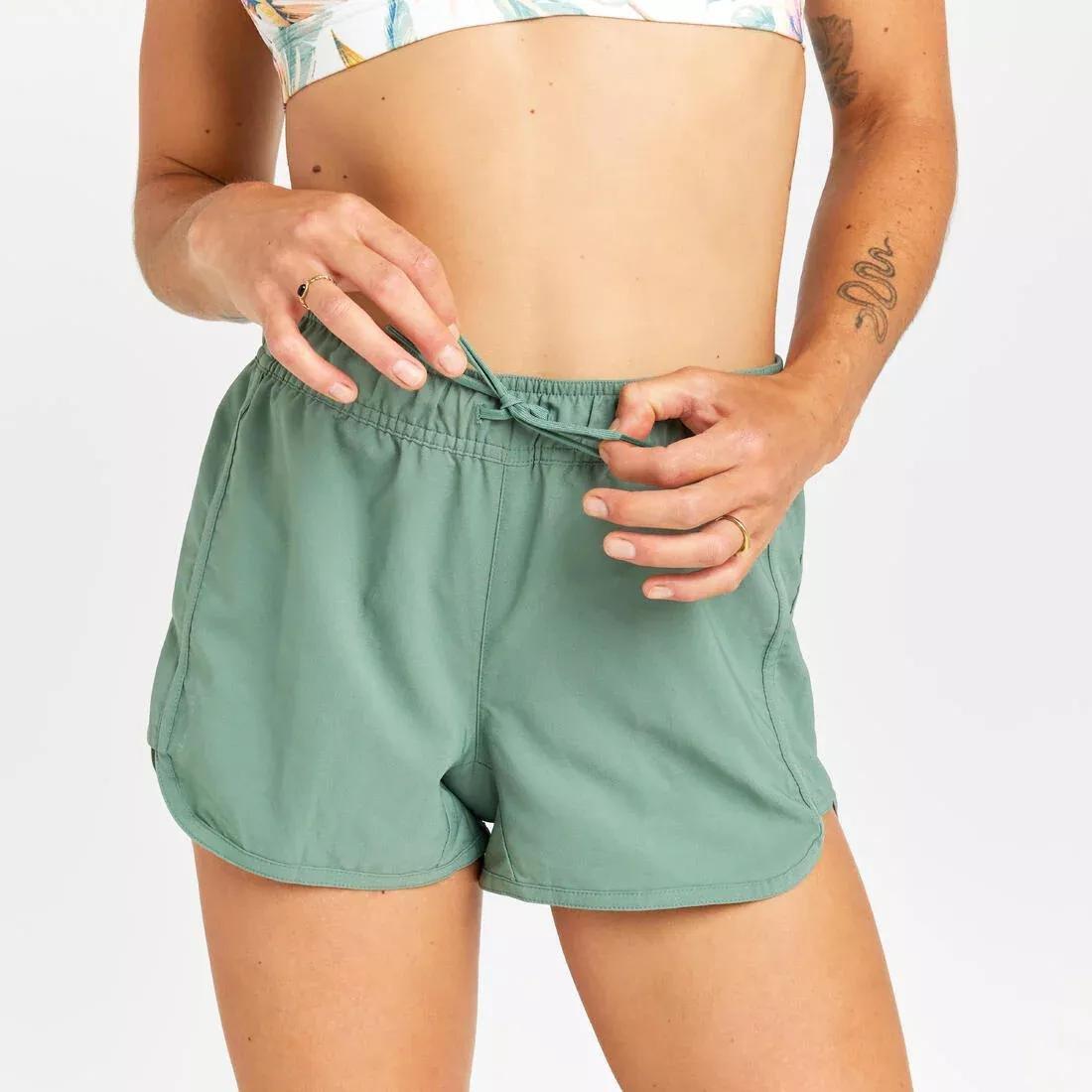 Women Swim Shorts - Tini Belly, Green, , medium