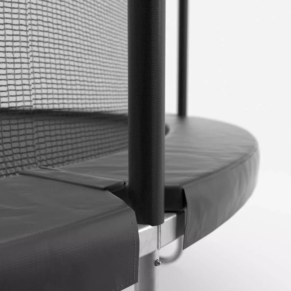 Trampoline 300 With Netting - Tool-Free Design, Grey, No Color, large image number 7