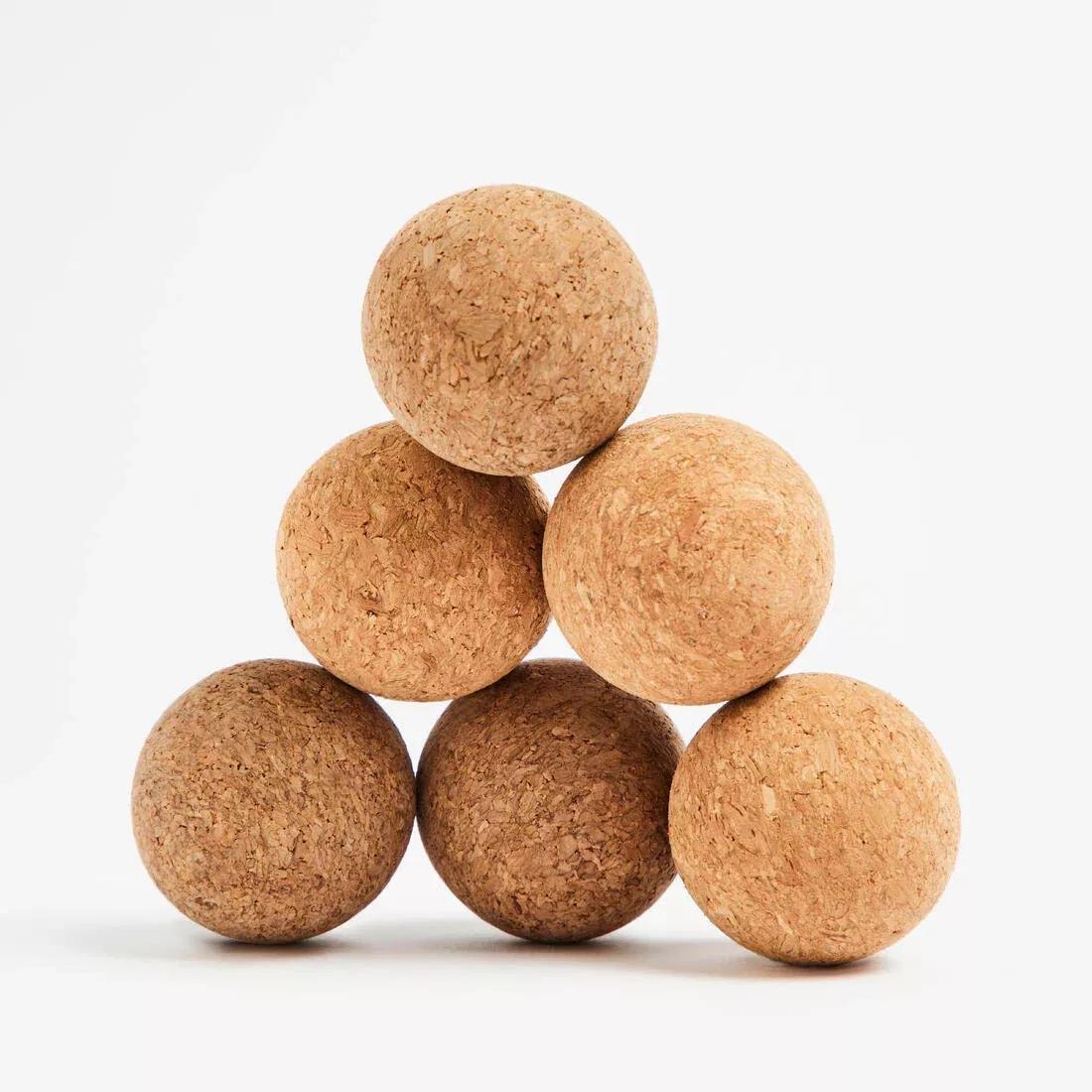 Cork Table Football Balls - Set of 6 BBF 100, Brown, No Color, large image number 2