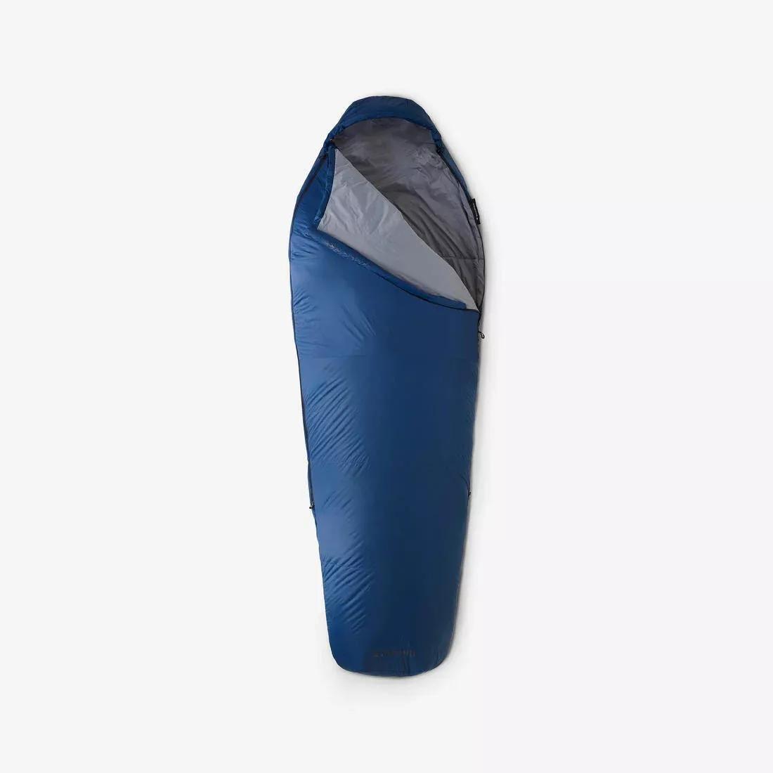15C Trekking Sleeping Bag, Twinnable - MT500, Blue, No Color, medium