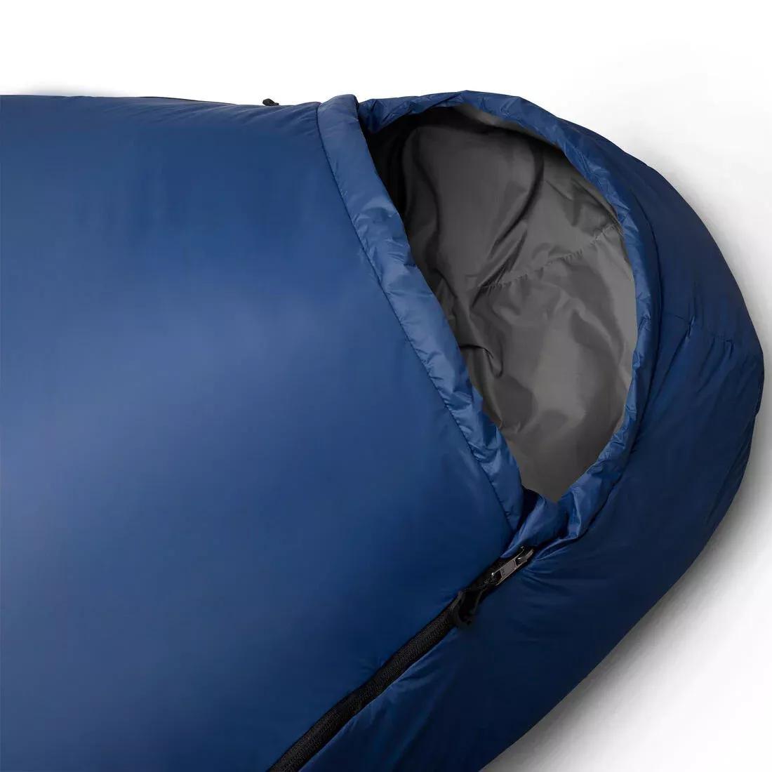 15C Trekking Sleeping Bag, Twinnable - MT500, Blue, No Color, large image number 4