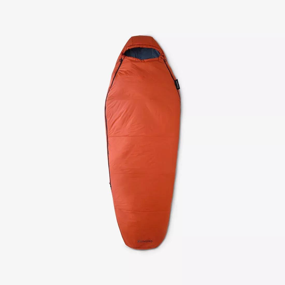 10C Trekking Sleeping Bag, Twinnable - MT500, Brown, No Color, large image number 2