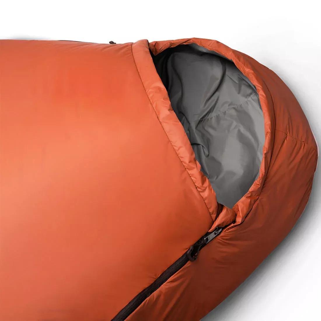 10C Trekking Sleeping Bag, Twinnable - MT500, Brown, No Color, large image number 4