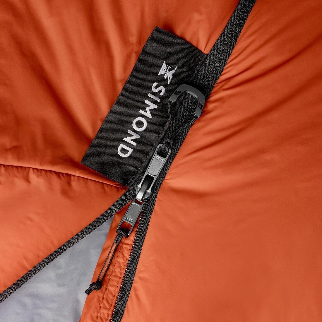 10C Trekking Sleeping Bag, Twinnable - MT500, Brown, No Color, large image number 5