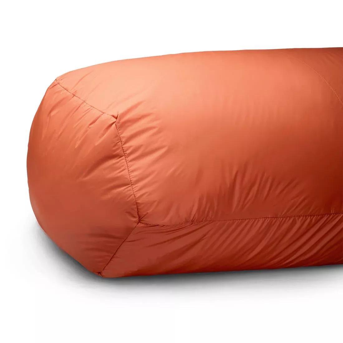 10C Trekking Sleeping Bag, Twinnable - MT500, Brown, No Color, large image number 6