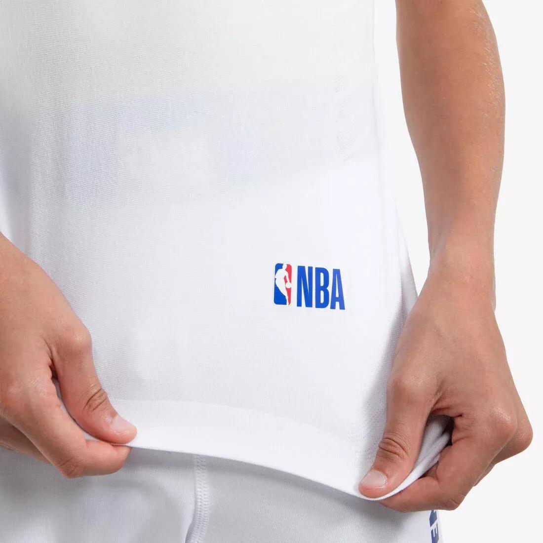 Kids Unisex Sleeveless Basketball Base Layer Jersey - UT500 - NBA Los Angeles Lakers, White, 5401_000, large image number 6