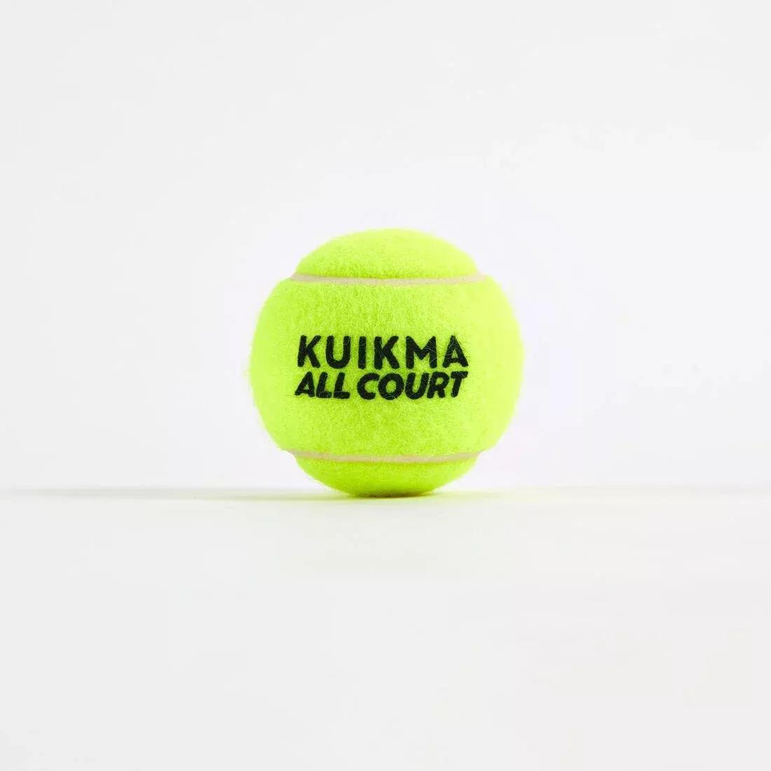 Versatile Training Tennis Ball All Court Pro 4-Pack X 18, Yellow, No Color, large image number 1
