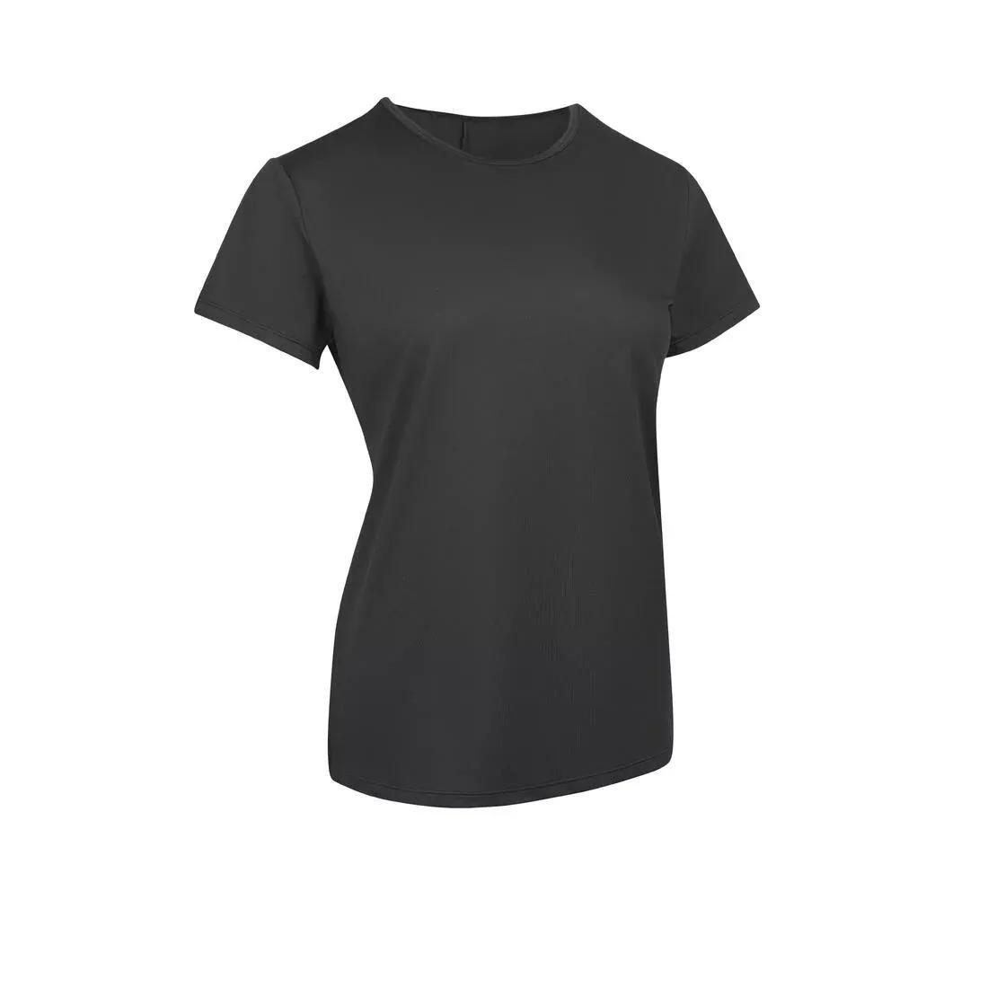 BLACK Women's Cardio Training Loose-Fit Laser Cut T-Shirt - Black, , large image number 7