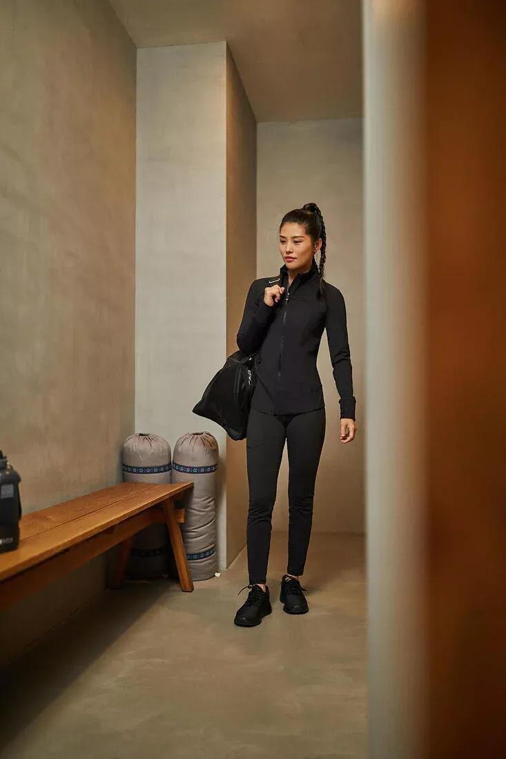 Women Training Ventilated Jacket - 900, Black, No Color, large image number 7