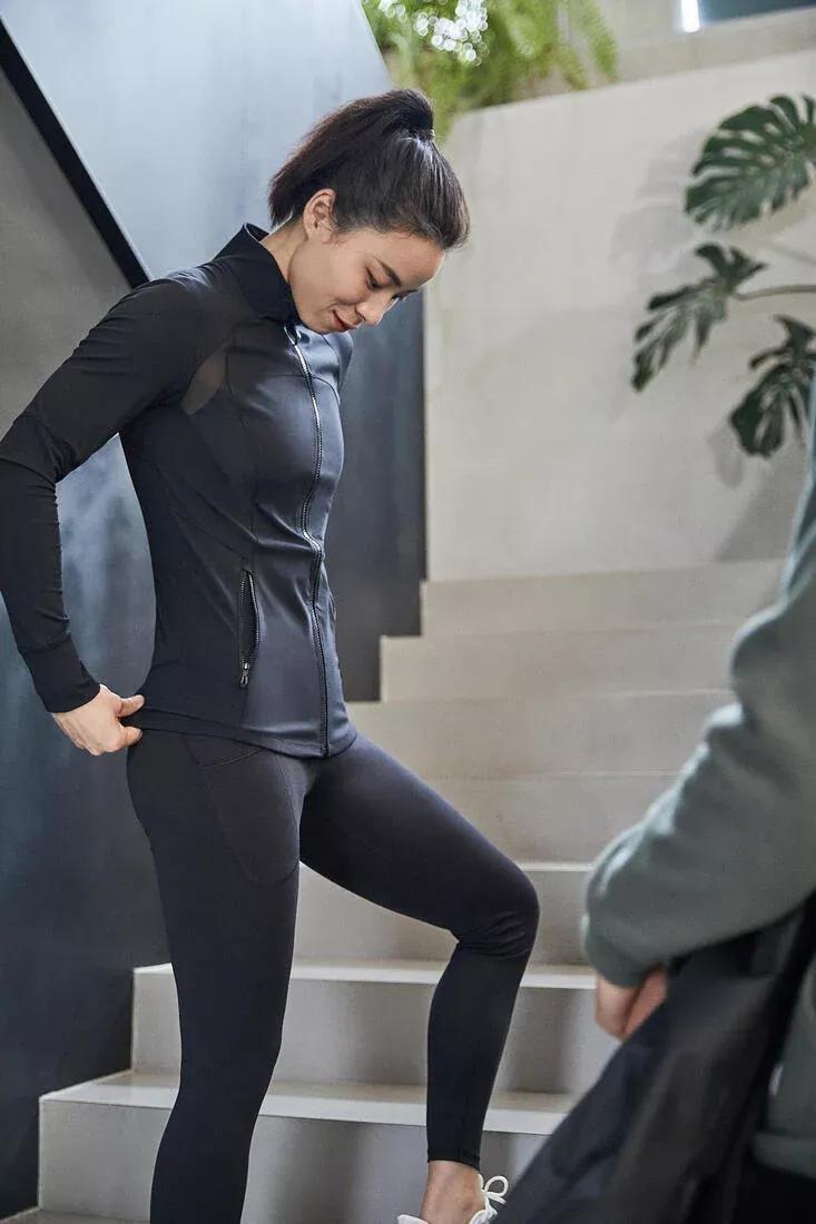 Women Training Ventilated Jacket - 900, Black, No Color, large image number 9