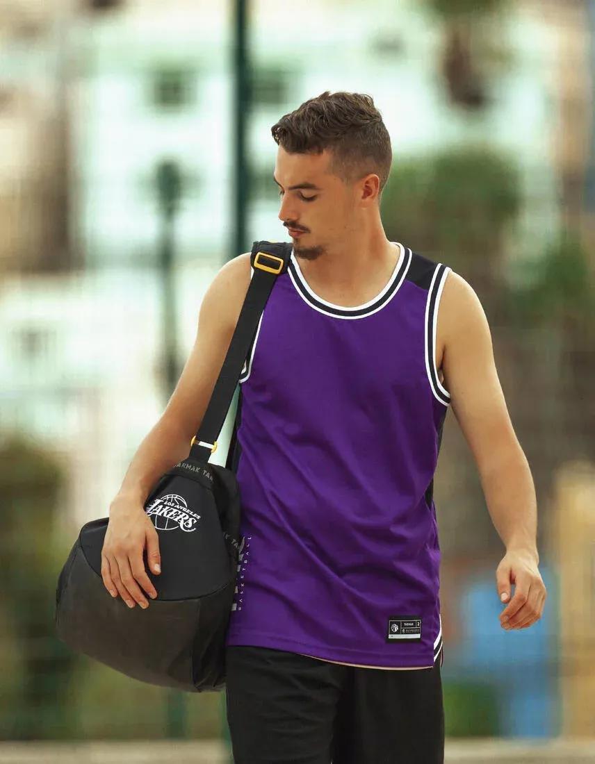 Basketball Sports Bag Nba Lakers, Black, No Color, large image number 6