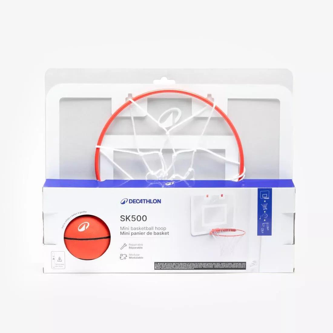 Wall-Mounted Mini Basketball Hoop with Ball Pump Needle - SK500, No Color, large image number 1