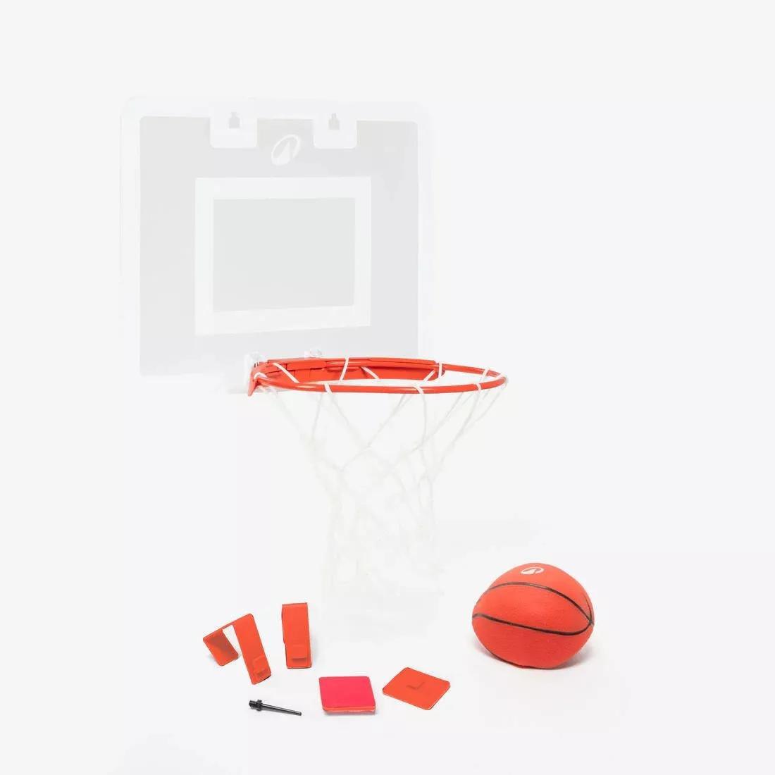 Wall-Mounted Mini Basketball Hoop with Ball Pump Needle - SK500, No Color, medium