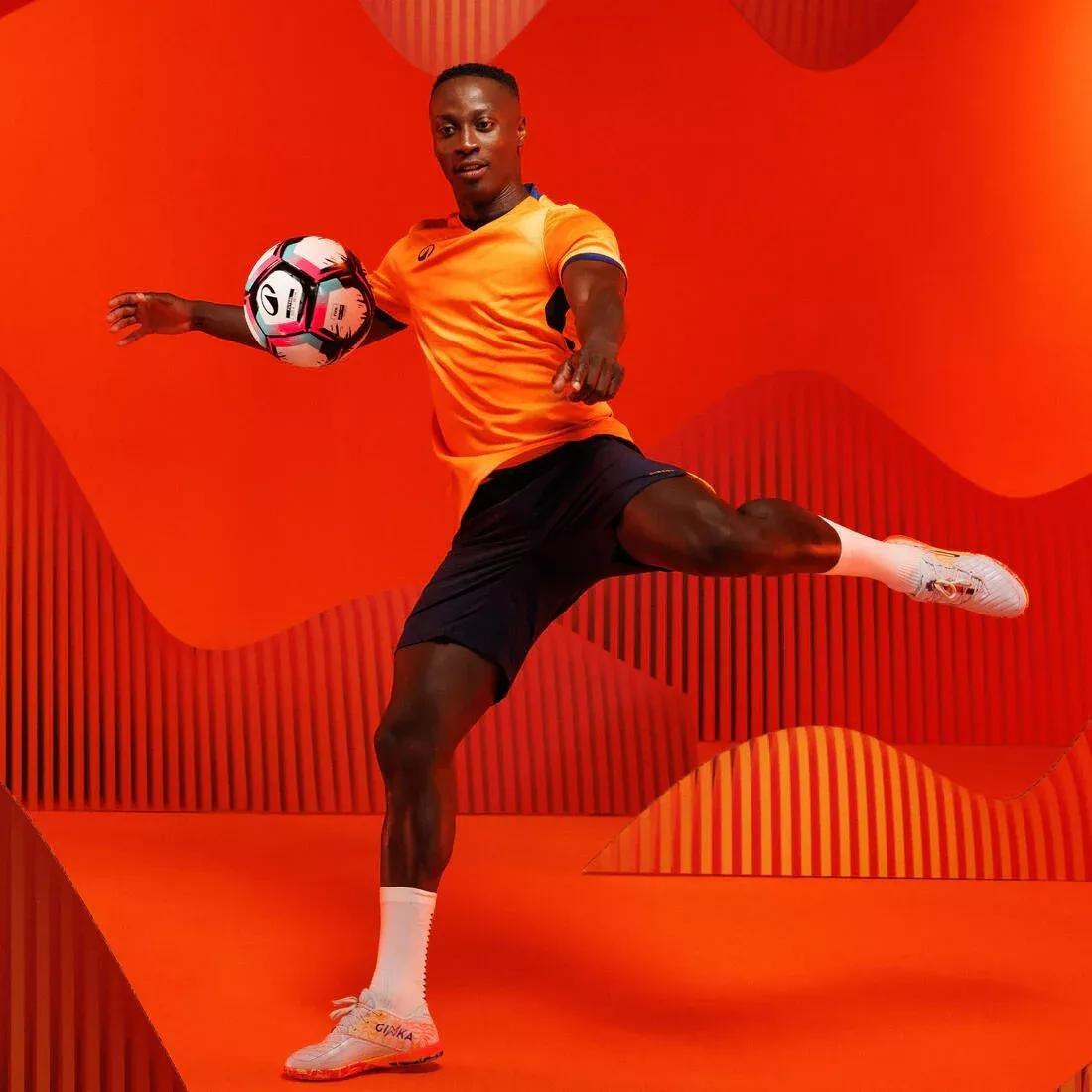 Adult Short-Sleeved Football Shirt - CLR, Orange, No Color, medium