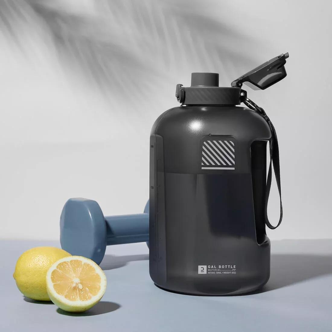 Bodybuilding Gallon Bottle 2.2L, Grey, No Color, large image number 5