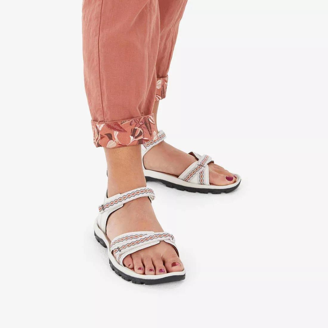 Women Hiking Sandals - NH500, Orange, No Color, large image number 1