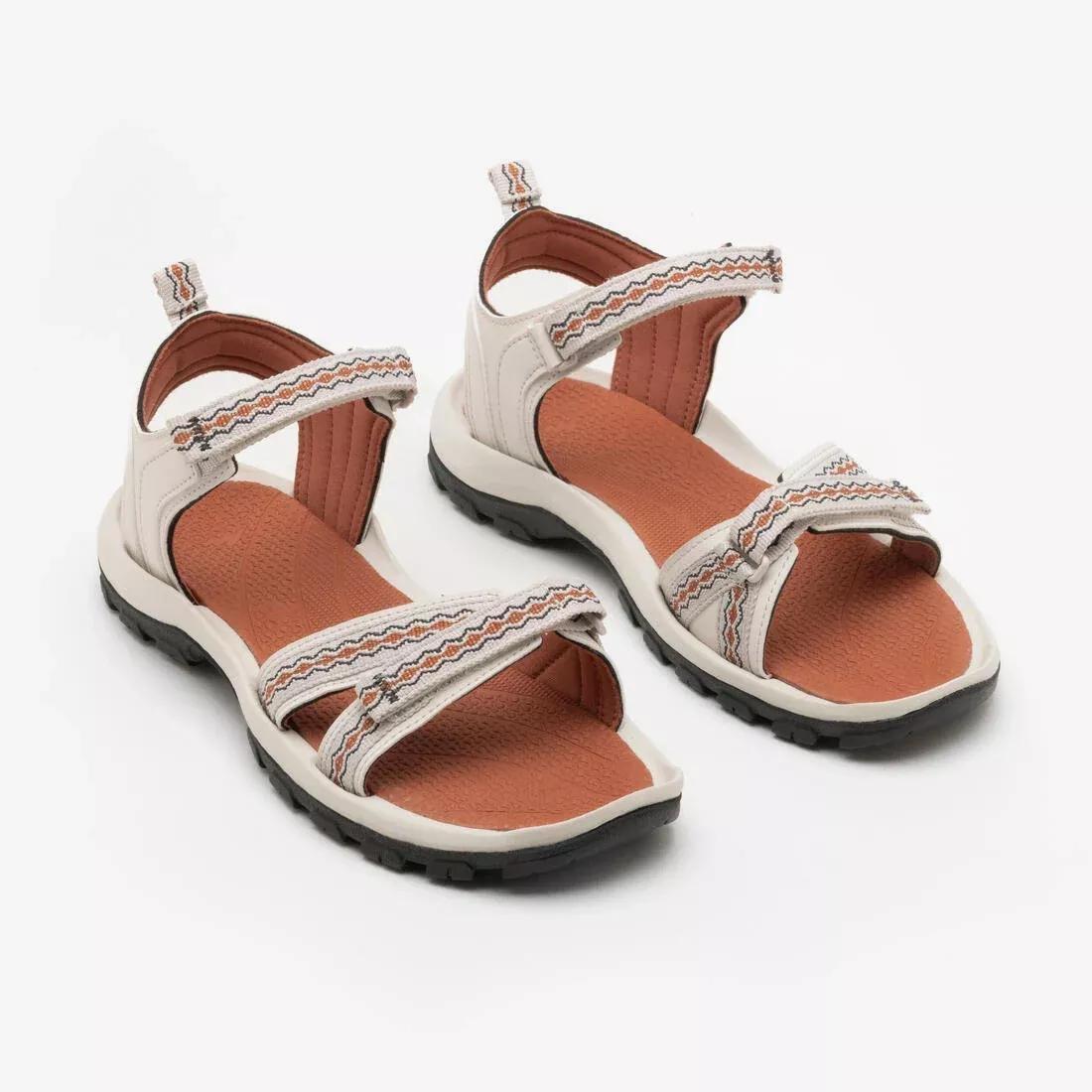 Women Hiking Sandals - NH500, Orange, No Color, large image number 7
