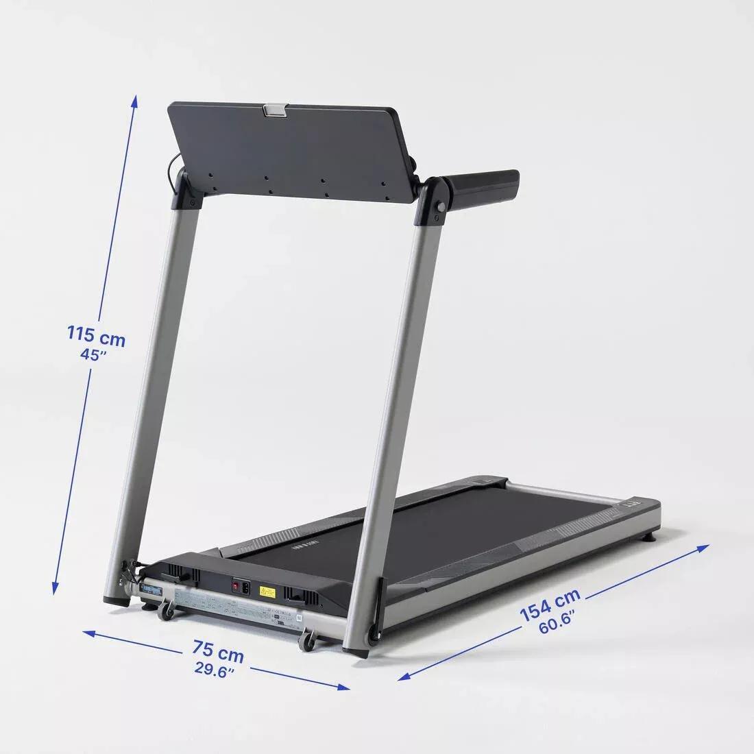 Folding Treadmill 14 km/h COMPACT RUN100 - with Decathlon Warranty, No Color, medium