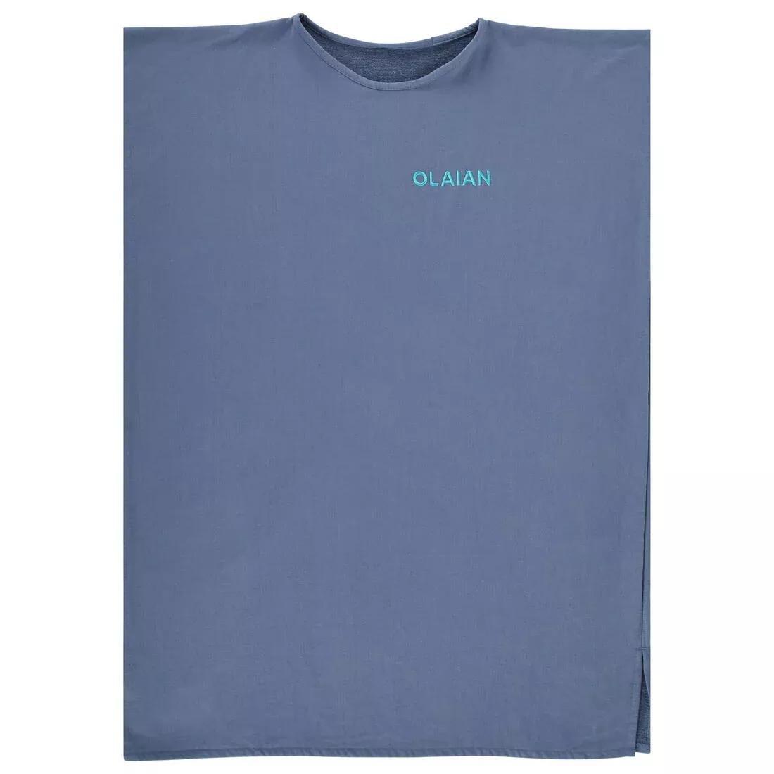 FOGGY BLUE Adult Surf Poncho - 100 mottled grey, No Color, large image number 11