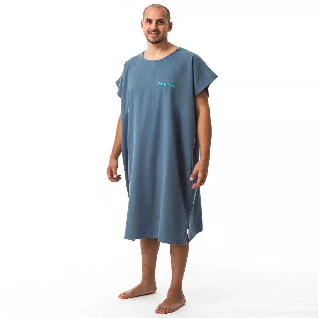 FOGGY BLUE Adult Surf Poncho - 100 mottled grey, No Color, large image number 12