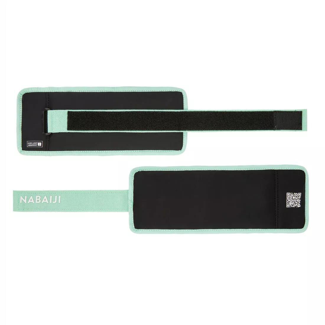 Aqua Fitness Weighted Wristbands - 2X0.5 Kg, Green, No Color, large image number 1