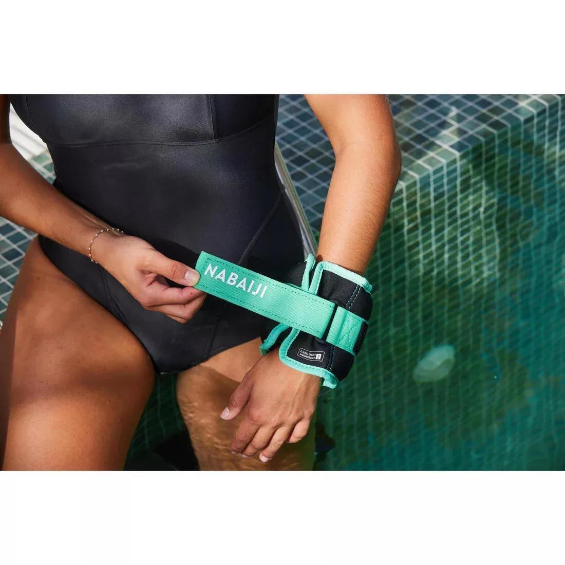 Aqua Fitness Weighted Wristbands - 2X0.5 Kg, Green, No Color, large image number 3