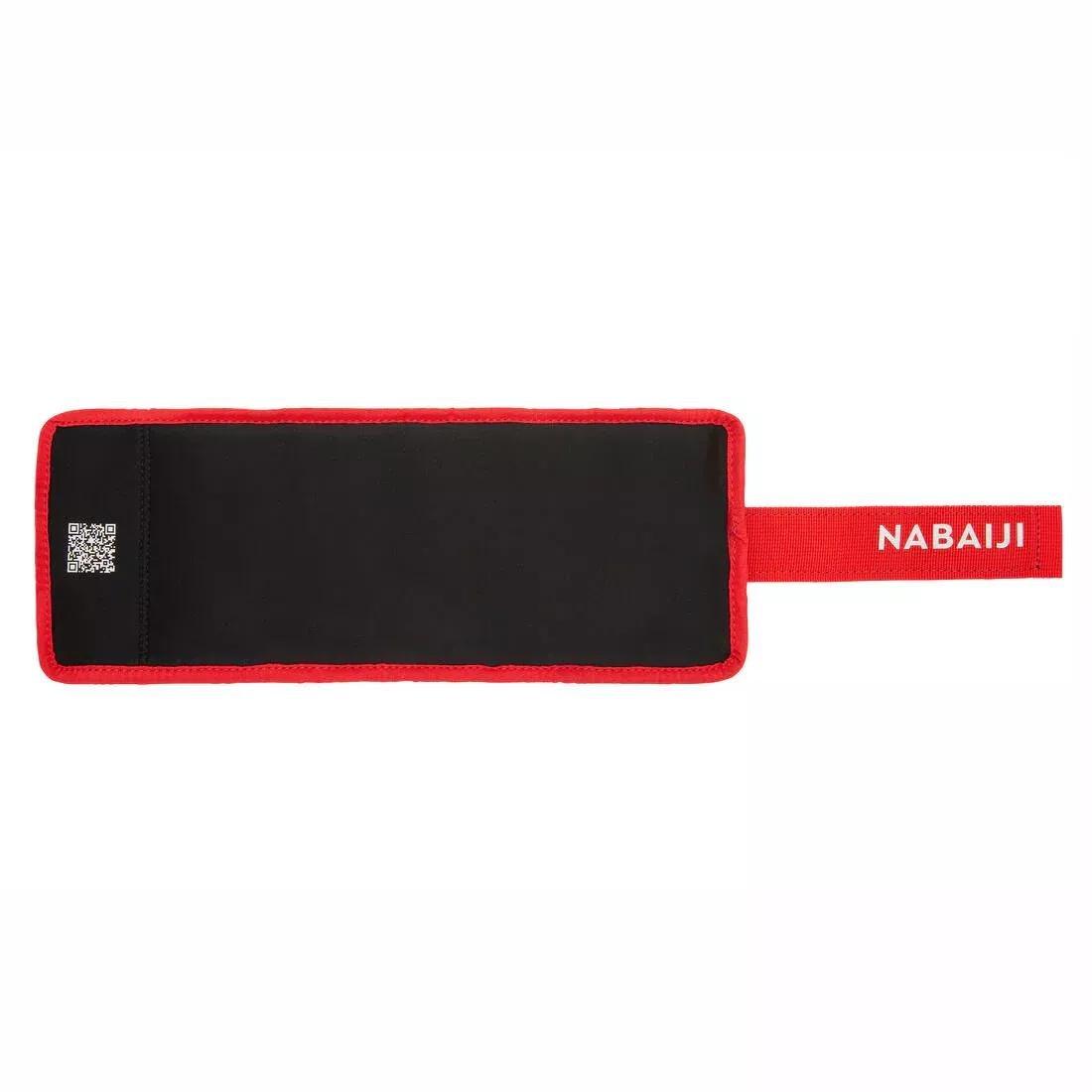 NABAIJI - Aqua Fitness Weighted Wristbands - 2X1 Kg, Red