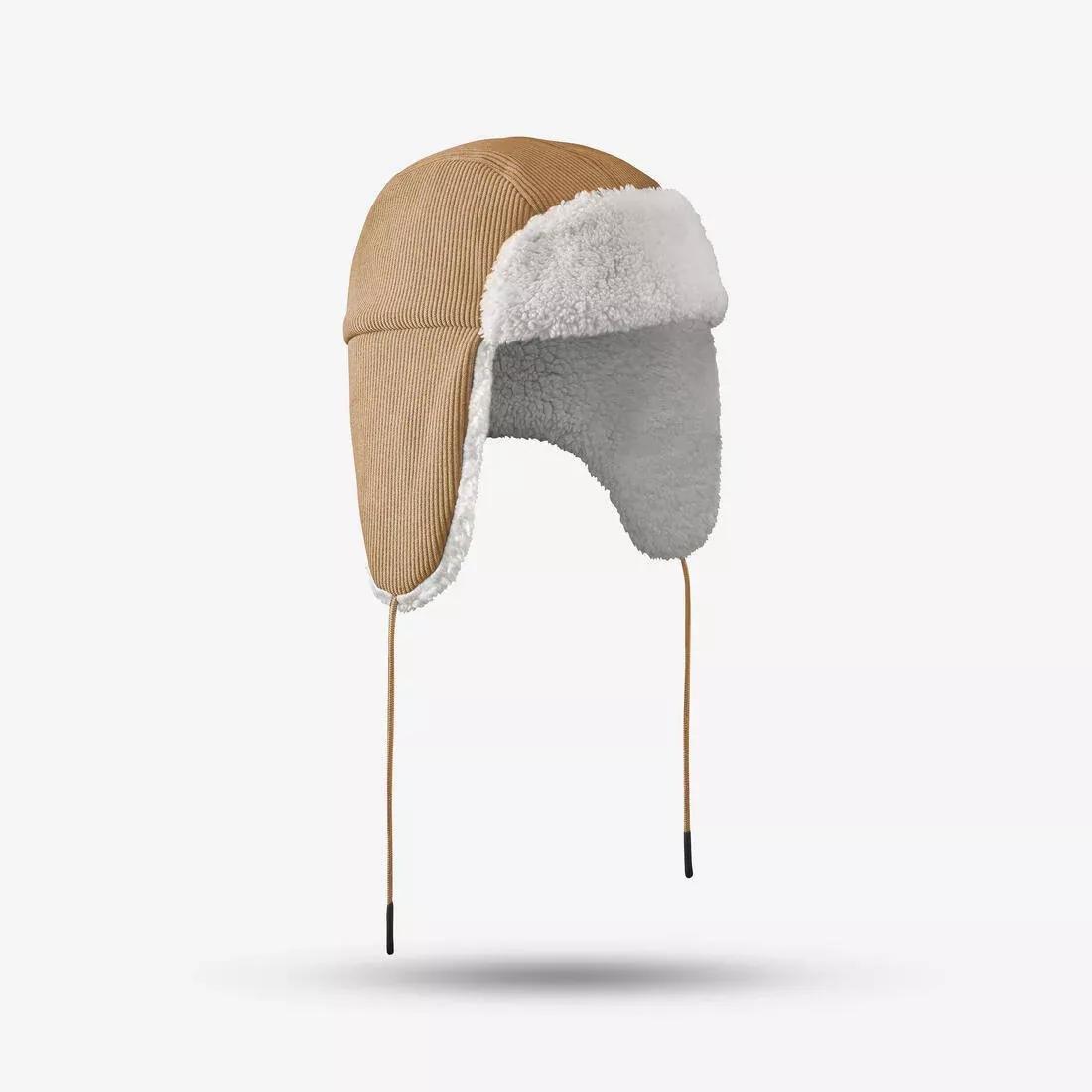 Unisex Velvet Trapper Hat, Brown, , medium