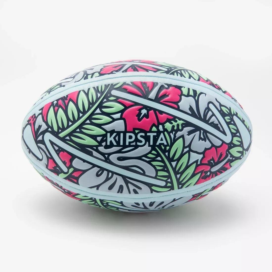 Size 3 Beach Rugby Ball, Multicolour, No Color, large image number 0