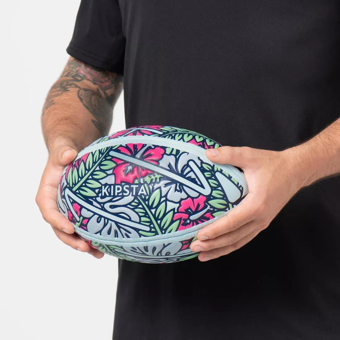 Size 3 Beach Rugby Ball, Multicolour, No Color, large image number 2