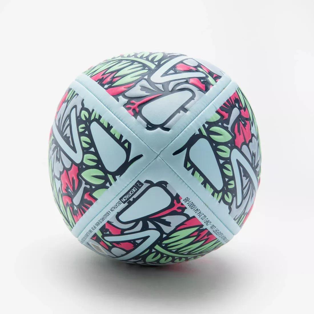 Size 3 Beach Rugby Ball, Multicolour, No Color, large image number 5