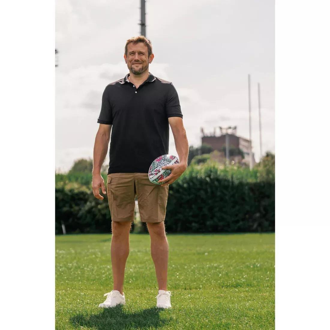 Size 3 Beach Rugby Ball, Multicolour, No Color, large image number 8