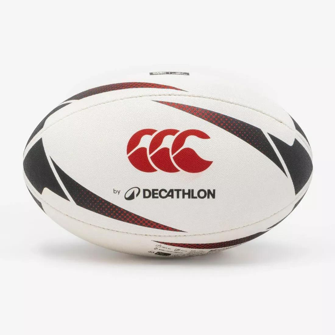 Rugby Size 5 Training Ball, Black, No Color, medium