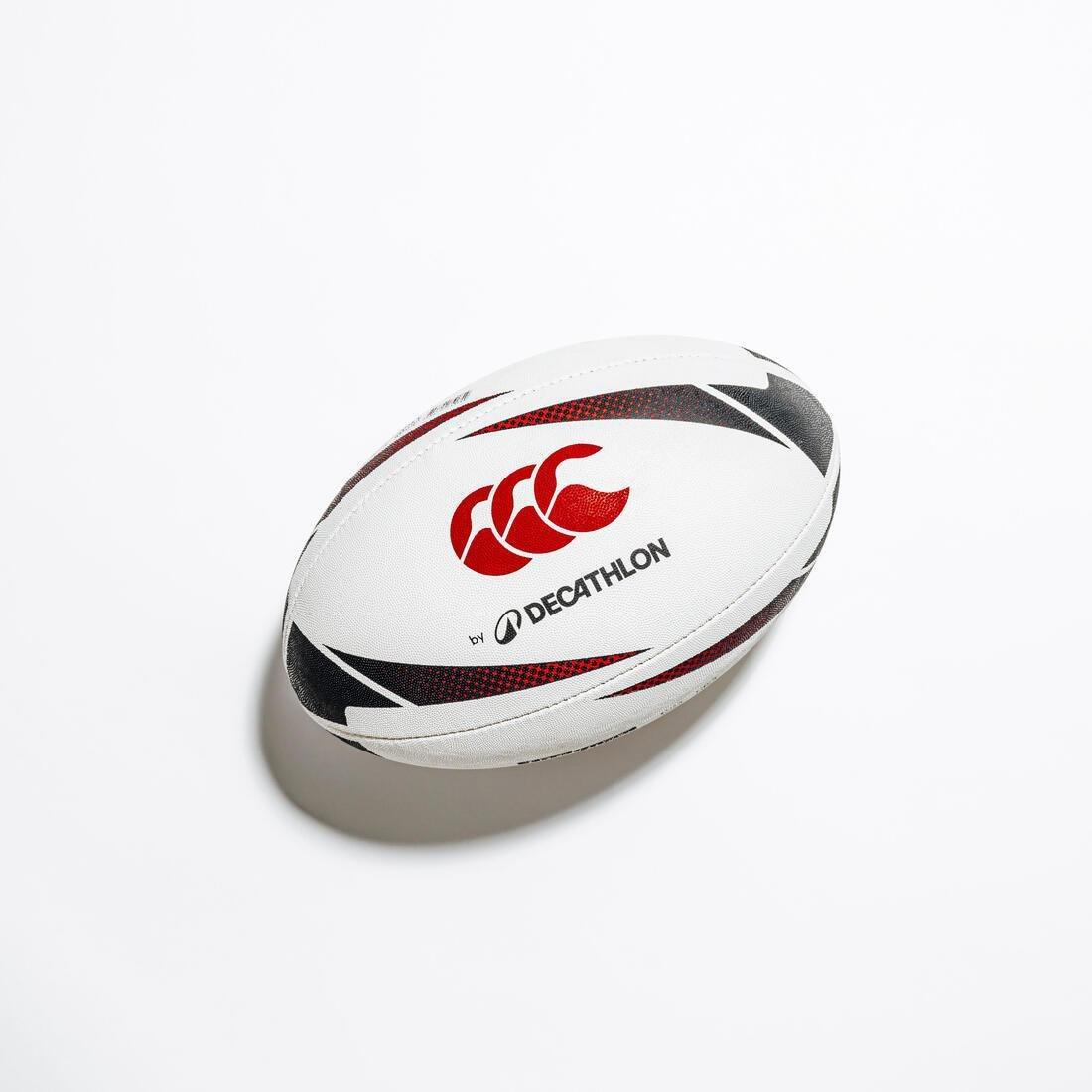 Rugby Size 5 Training Ball, Black, No Color, large image number 5
