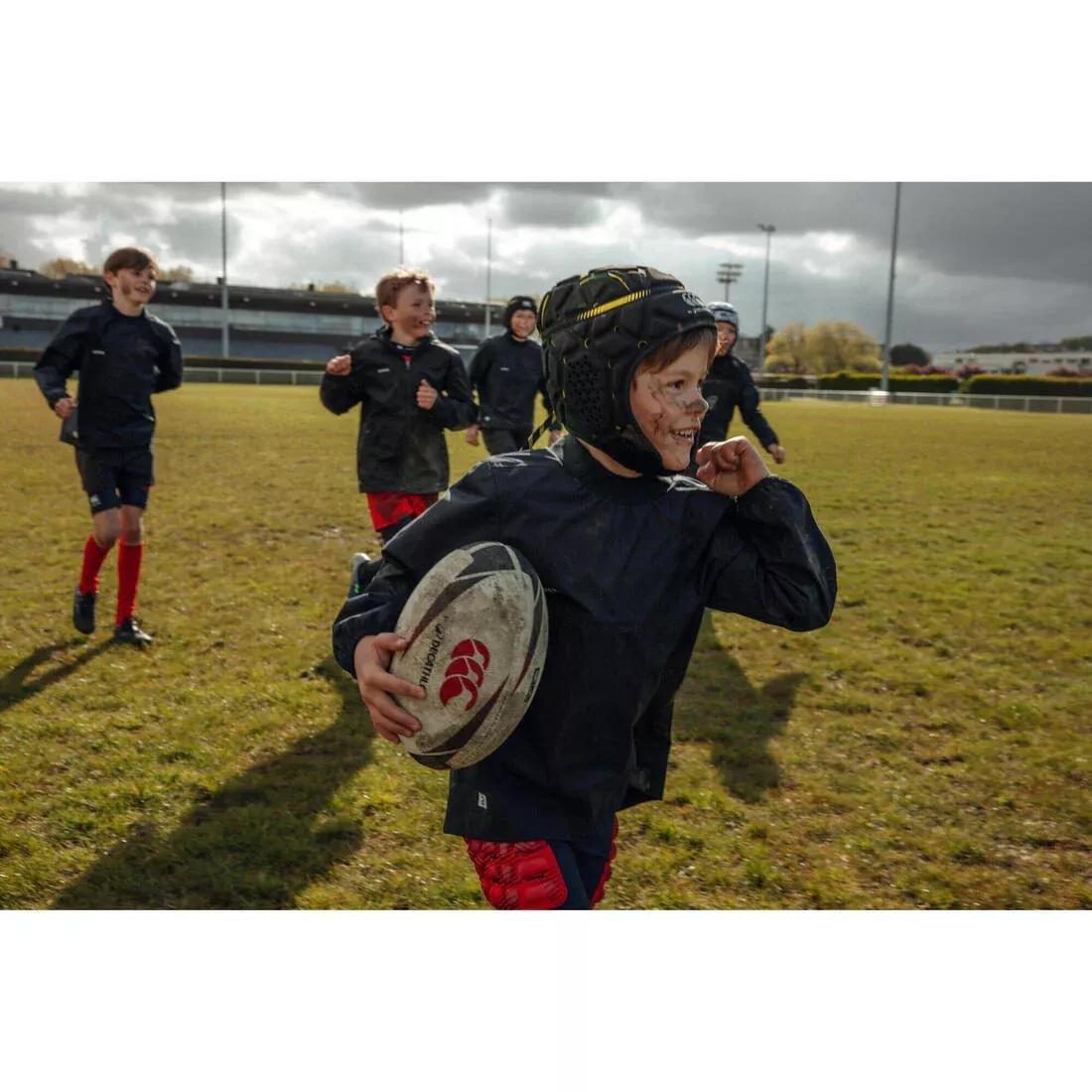 Rugby Size 5 Training Ball, Black, No Color, large image number 8