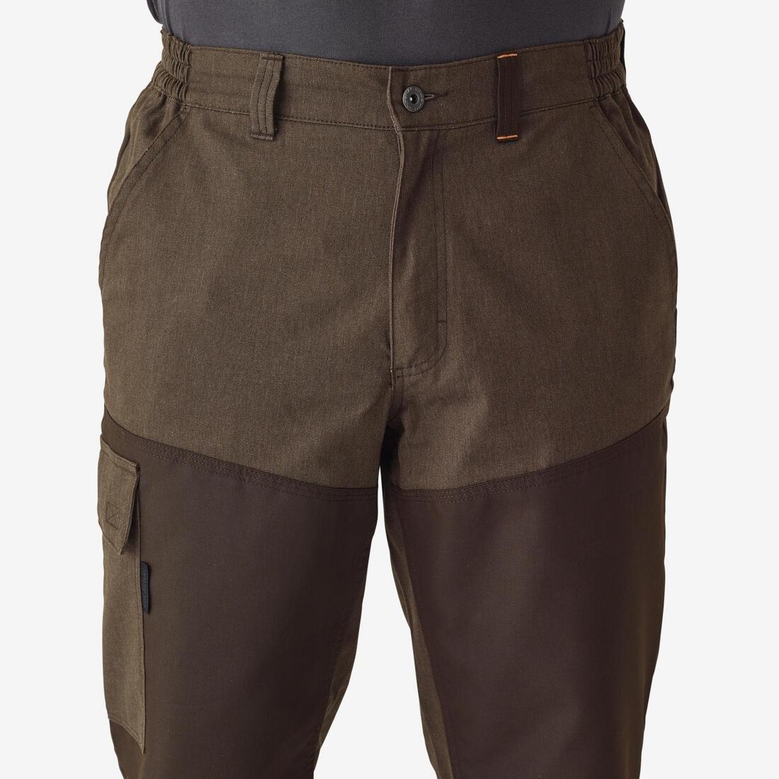 Tapered Hunting Trousers - Renfort 100, Brown, 5401_000, large image number 6